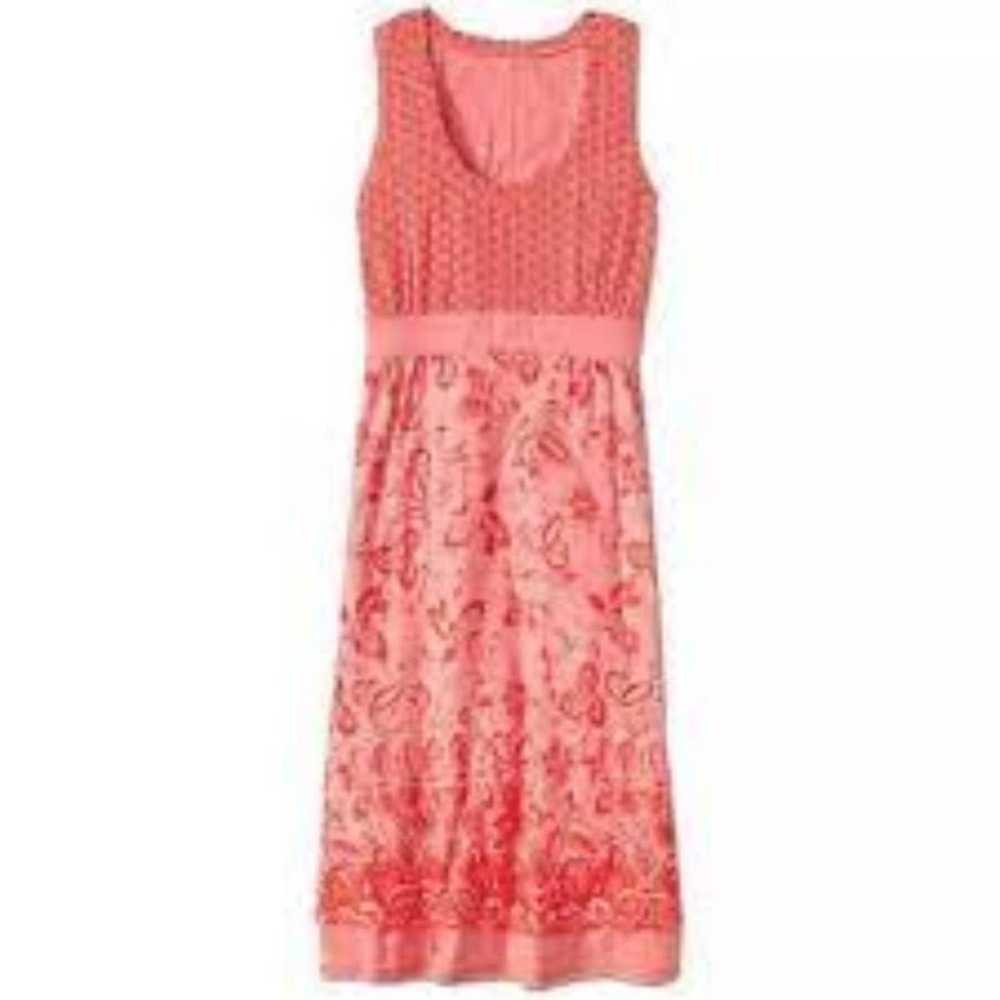 ATHLETA Vyasa Dress in Flame Red and Tiger Lily 1X - image 1