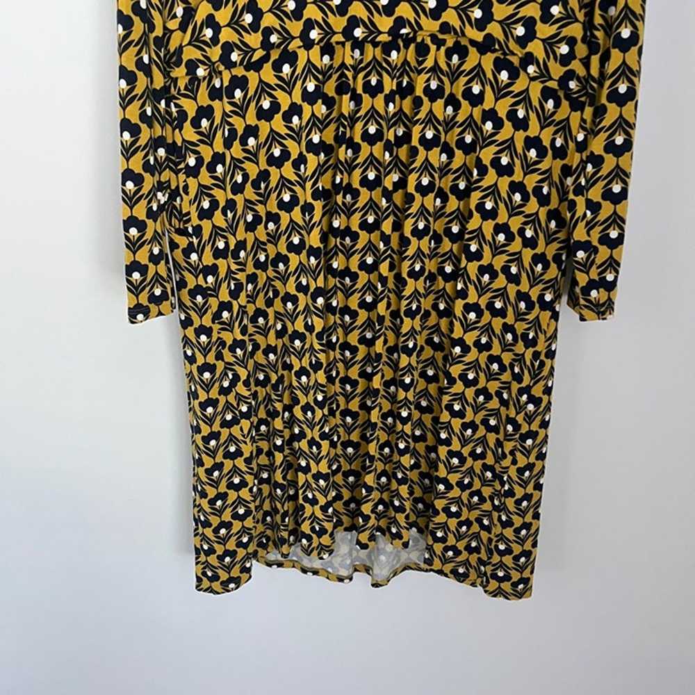 Boden Abigail Long Sleeve Yellow Black Printed Lo… - image 11