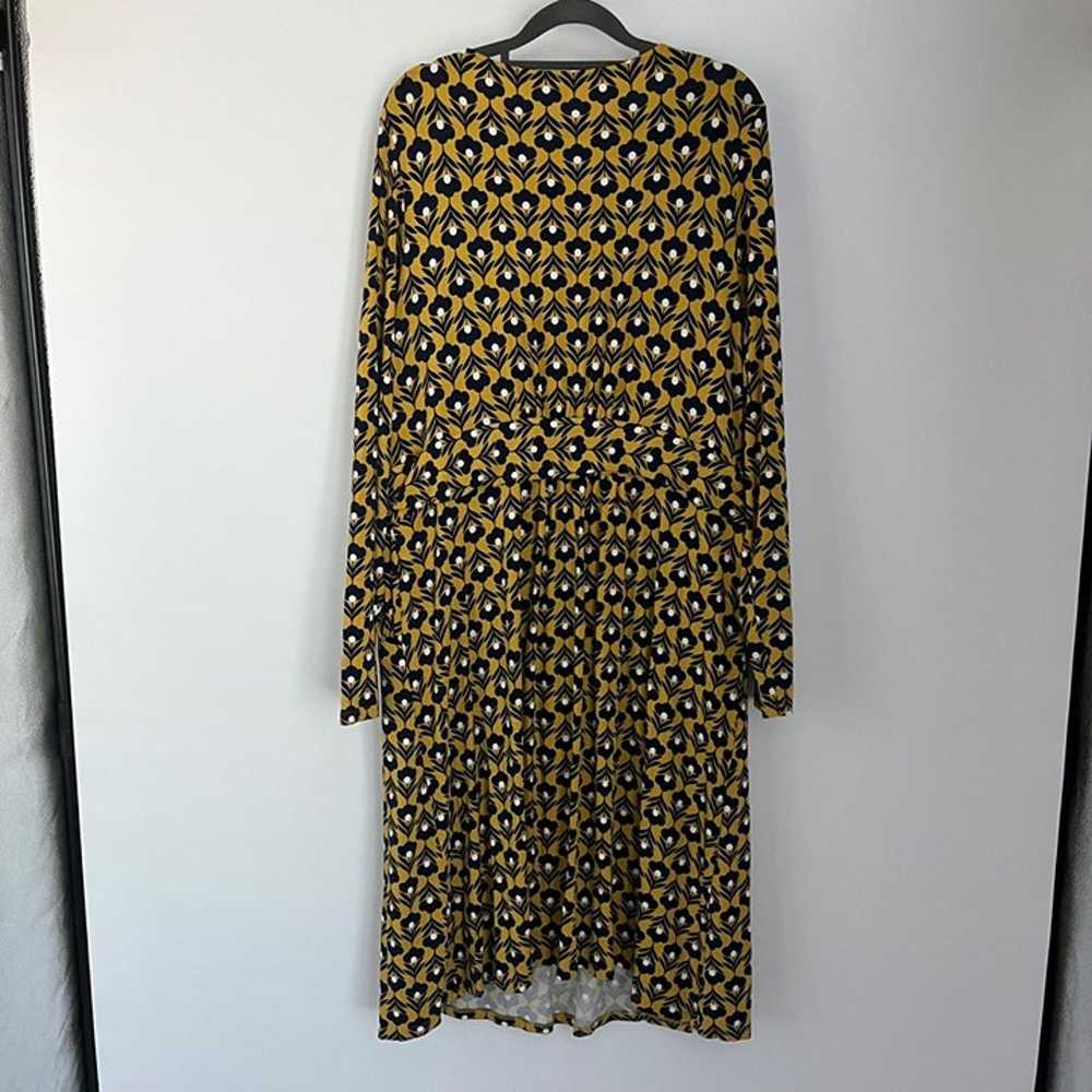 Boden Abigail Long Sleeve Yellow Black Printed Lo… - image 9