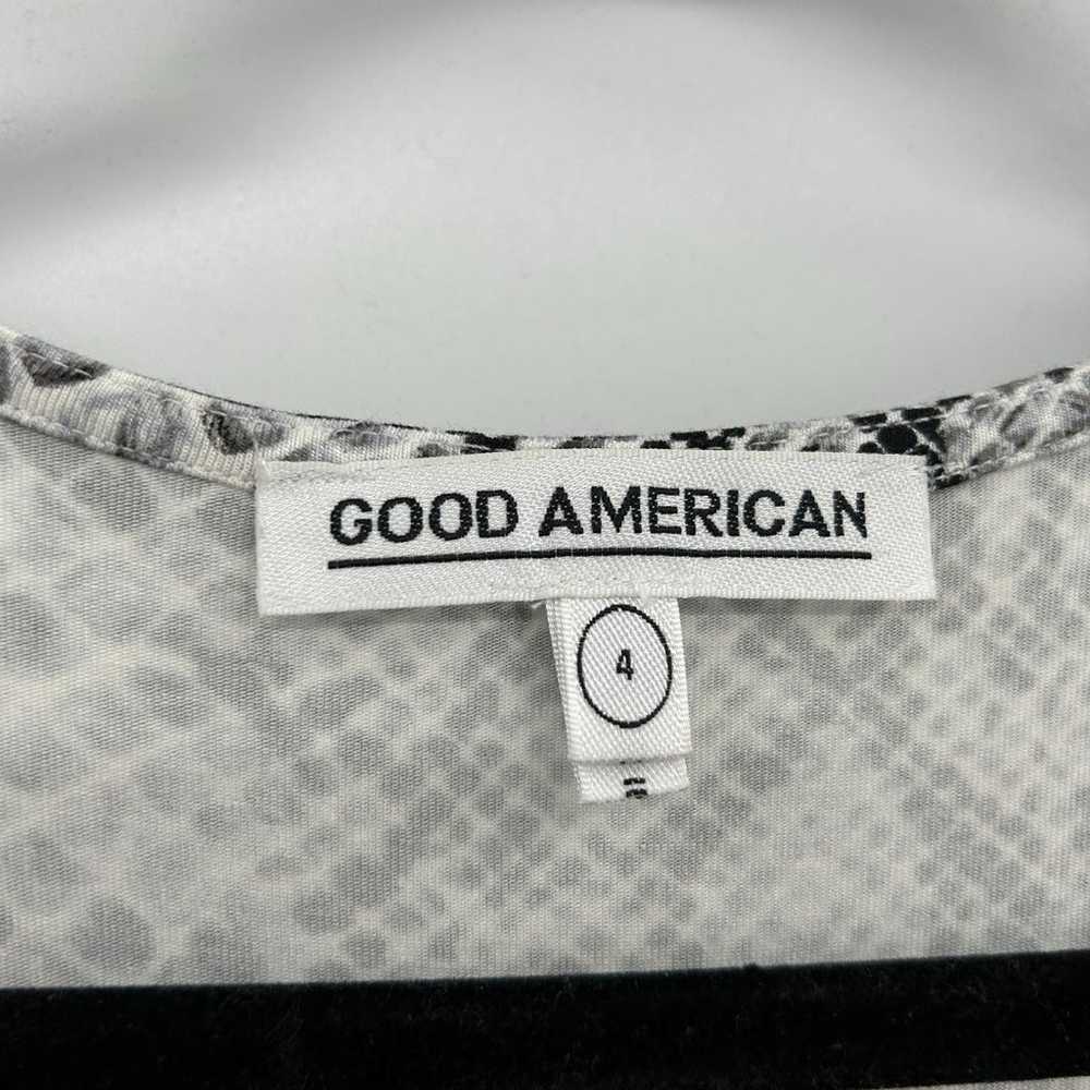 GOOD AMERICAN Black White Snakeskin Print Wrap Ar… - image 6