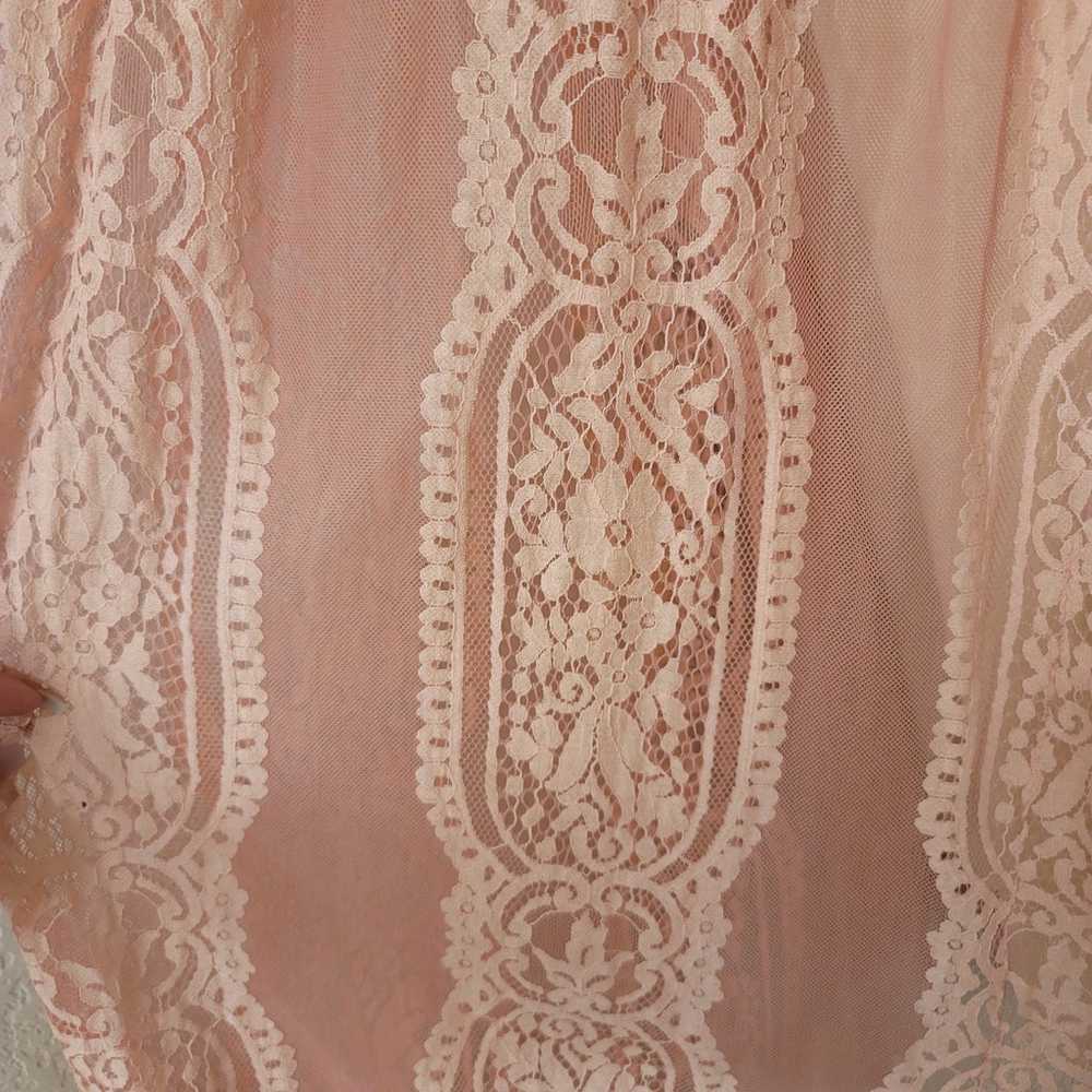 Custom Blush and Ivory Lace Gown/Dress - Gem