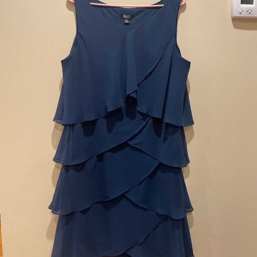 Dark Teal colored Dress size 16 - image 3