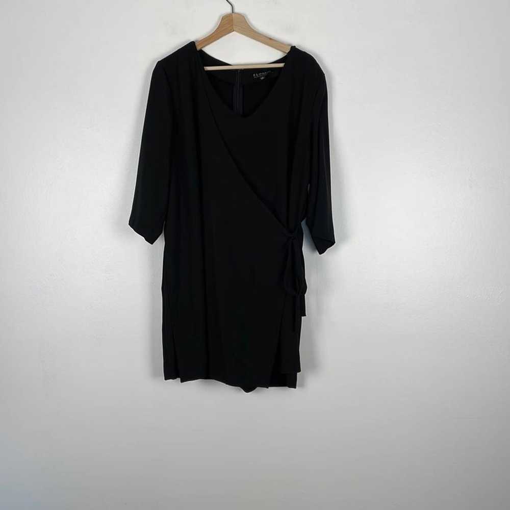 Eloquii below elbow sleeve V neck lined plus size… - image 1