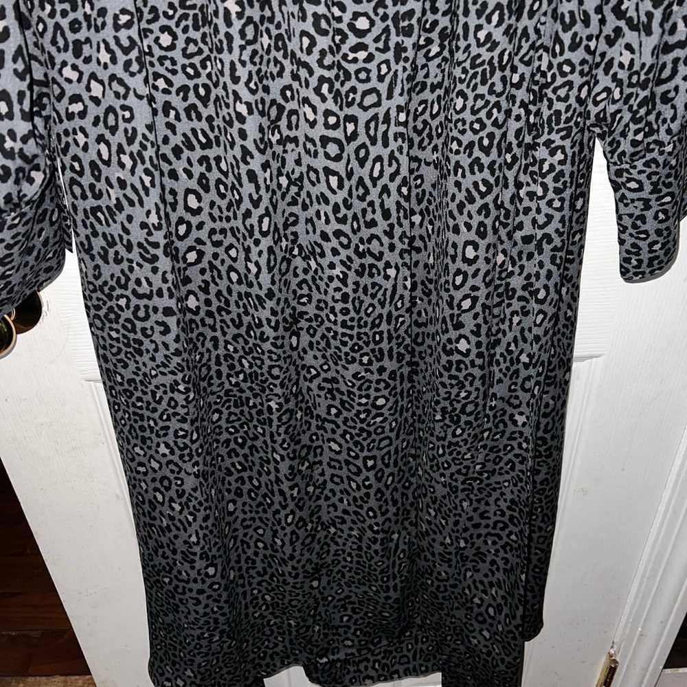 Halogen Cheetah Print Long Sleeve Wrap Dress Size… - image 4