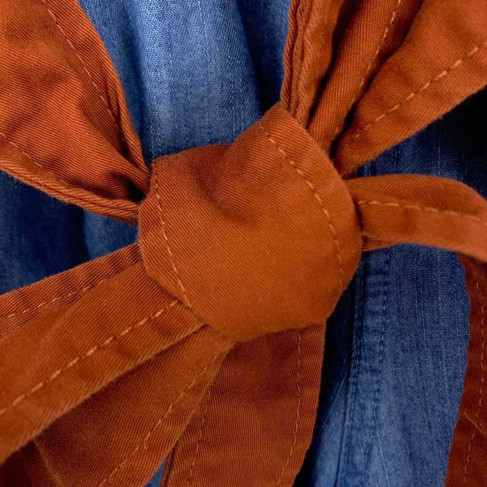 Eloquii Women's Size 20 Blue Chambray Romper Tie … - image 6