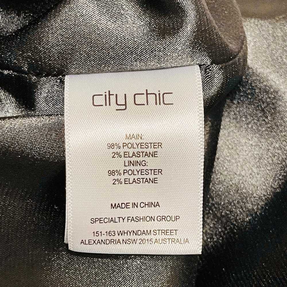 City Chic Floral Drape Black Maxi Dress 20 - image 8