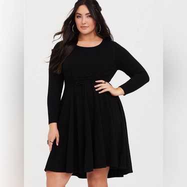 Torrid Black Sweater Dress sz 2 - image 1