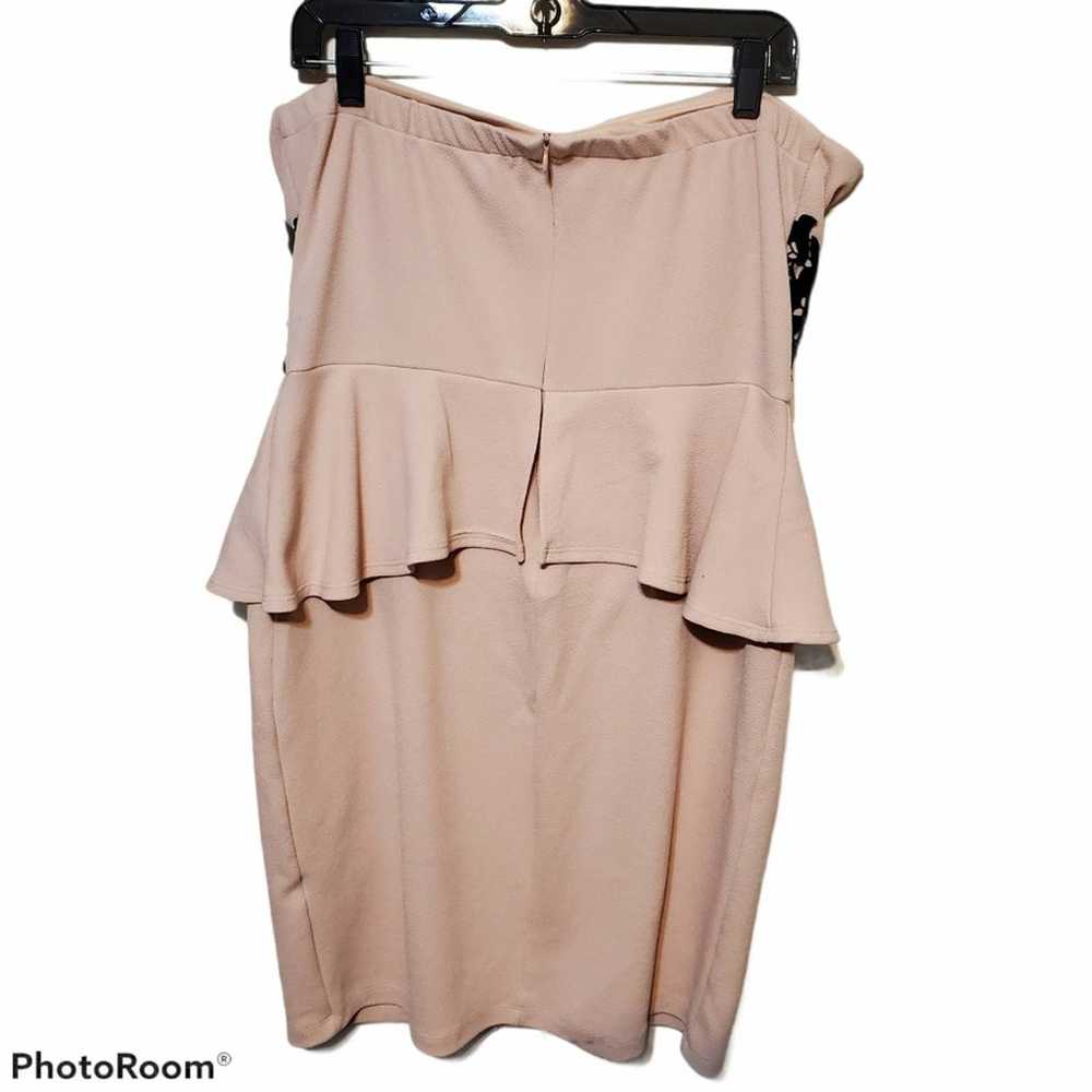 Fashion To Figure Strapless Peplum Dress - image 4