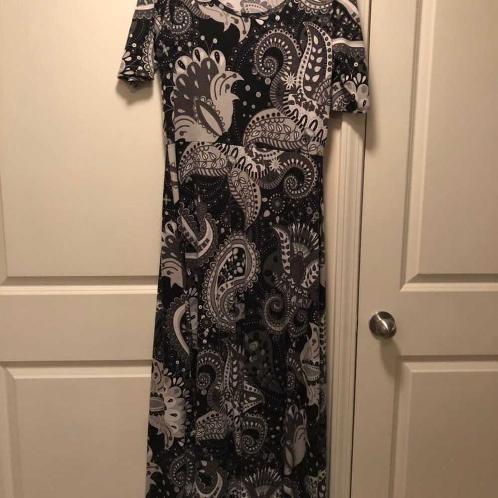 Grey black paisley Ana Dress Lularoe - image 1