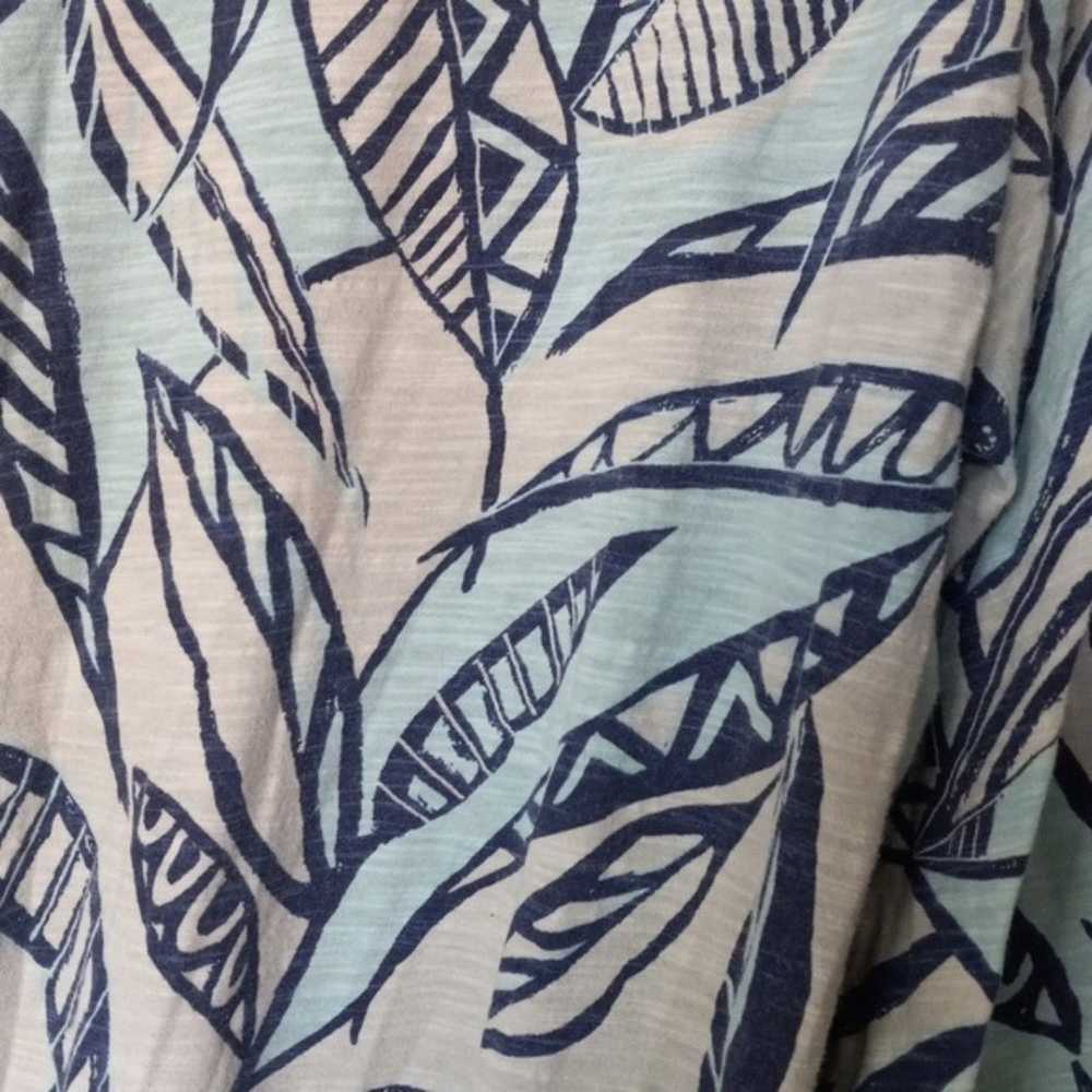 Fresh Produce Dress 3X Bold Leaf Print Made in US… - image 2