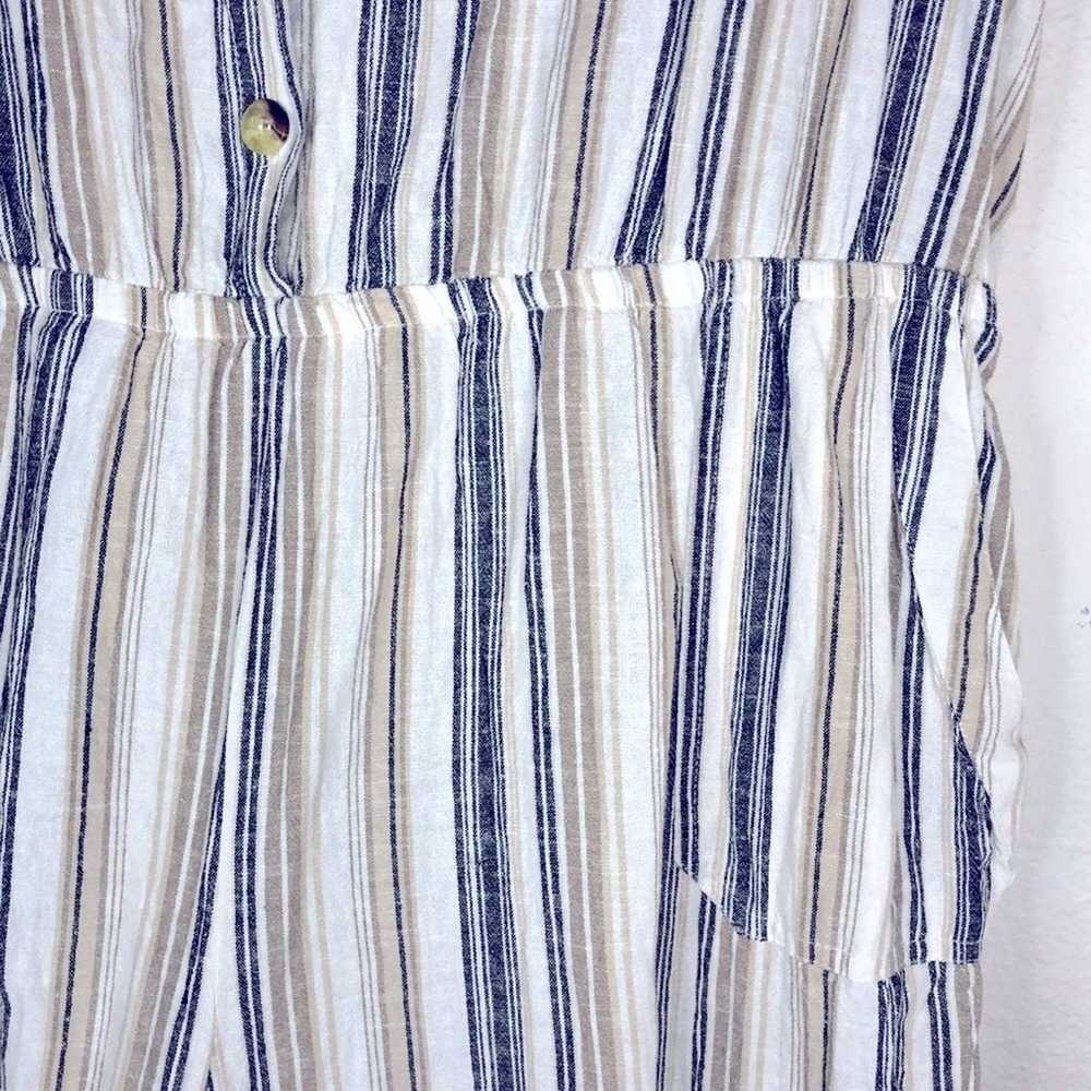 Deja BLEU linen blend striped jumpsuit - image 2