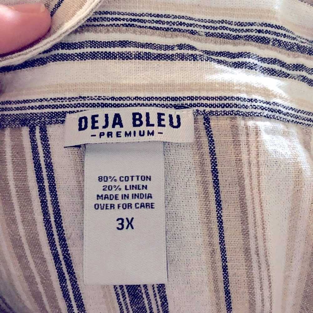 Deja BLEU linen blend striped jumpsuit - image 5
