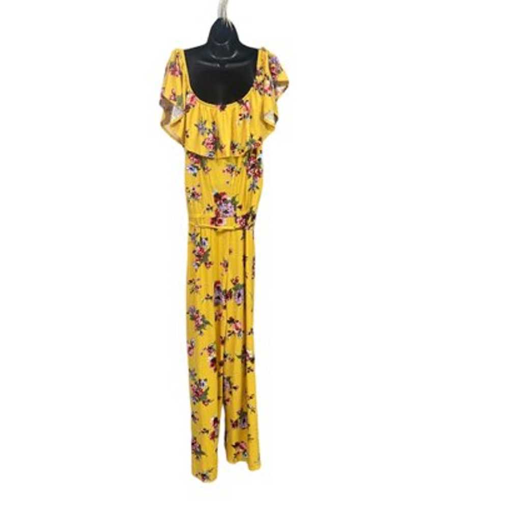 jumpsuits and rompers yellow fashion off the shou… - image 2