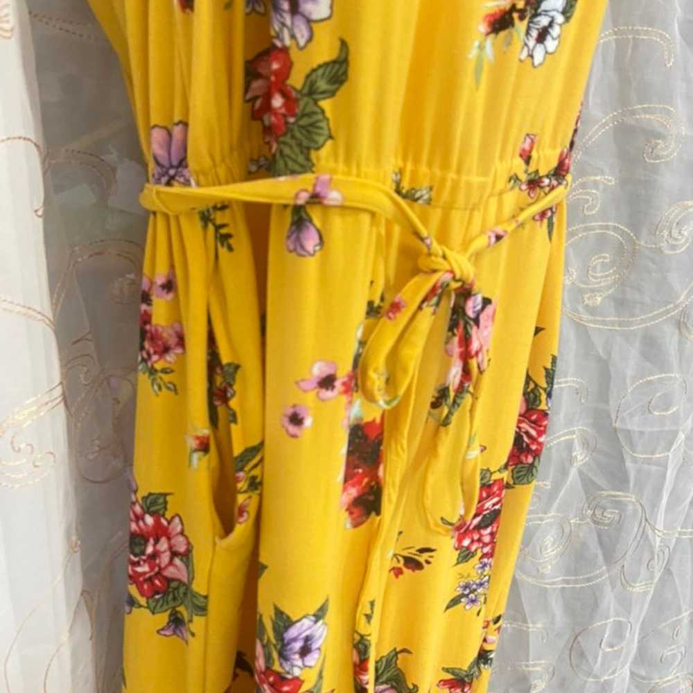 jumpsuits and rompers yellow fashion off the shou… - image 6