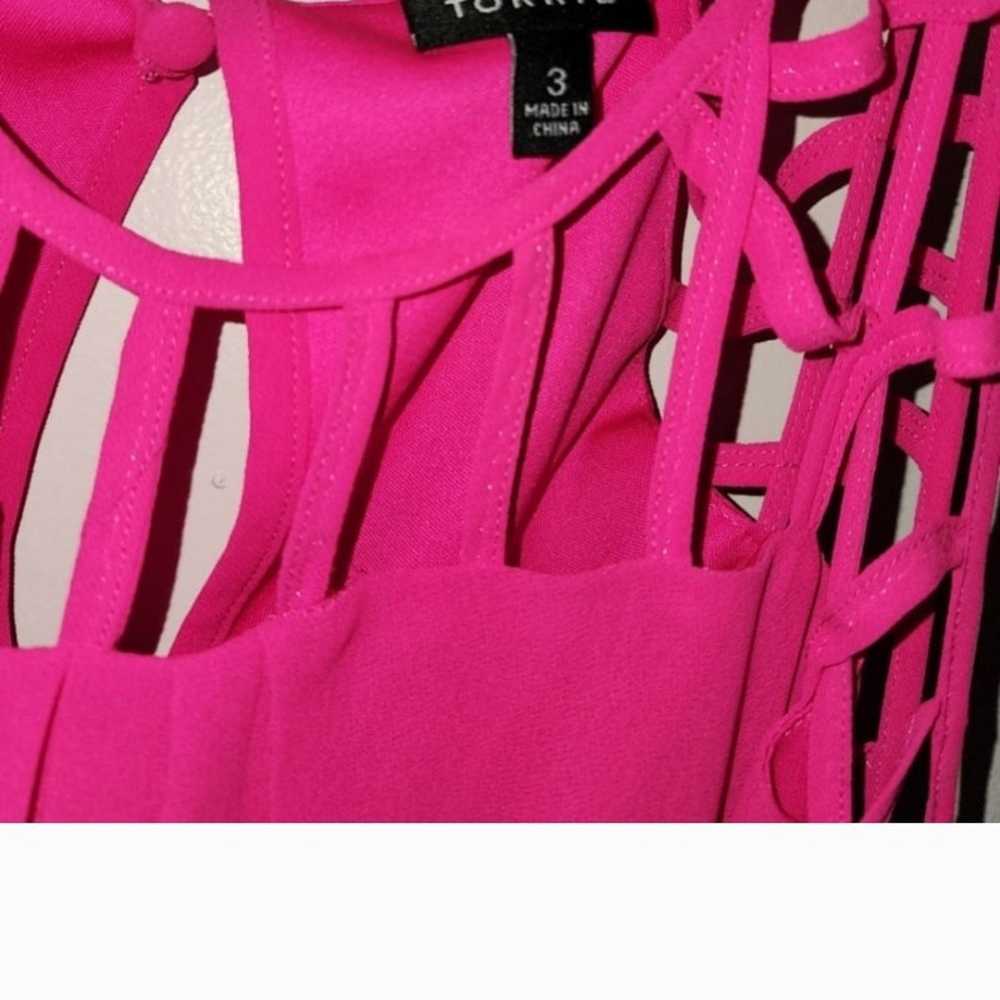 Torrid high low hot pink dress 3x - image 3