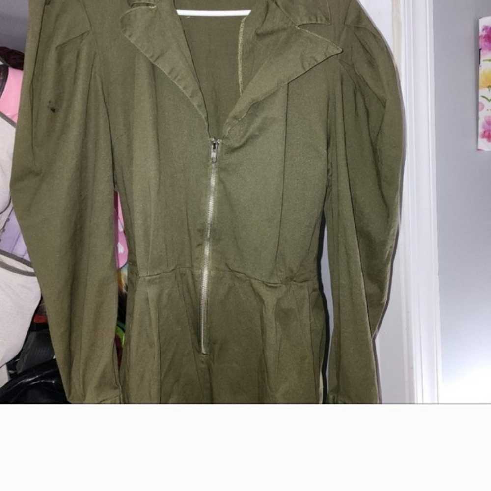 Fashion to figure olive green jumpsuit size 3 - image 2