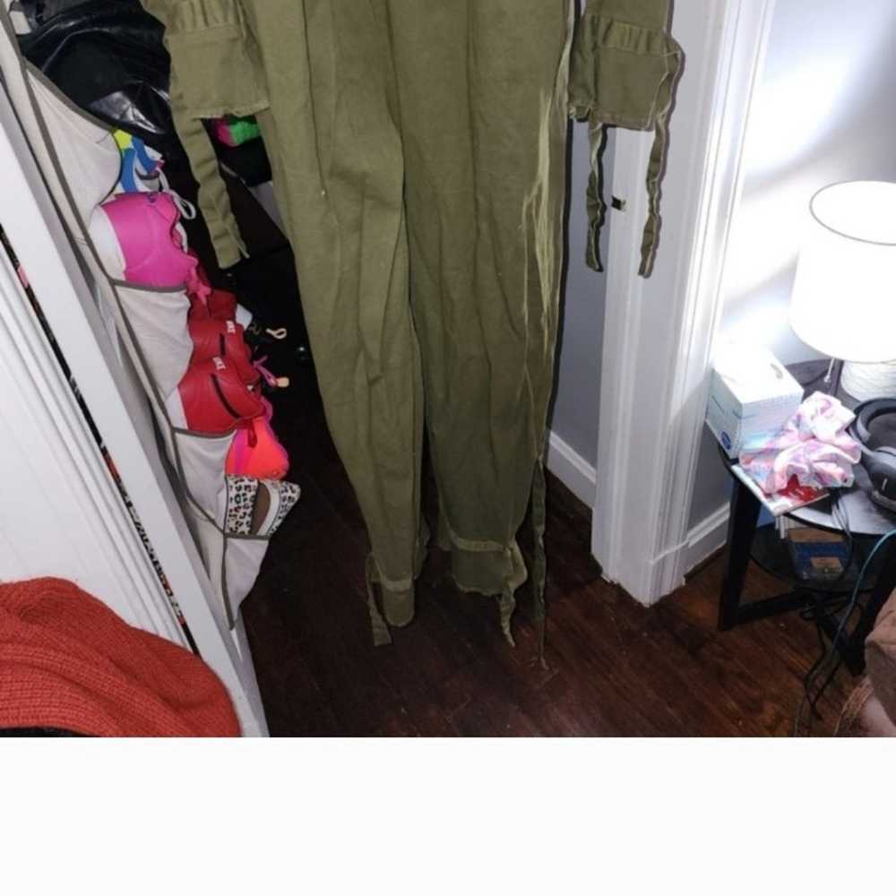 Fashion to figure olive green jumpsuit size 3 - image 3
