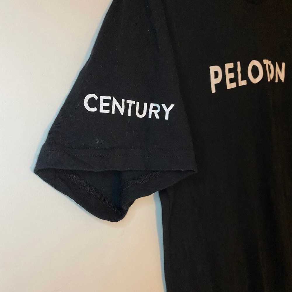 Peloton Unisex Black T Shirt 100 Century Edition - image 3