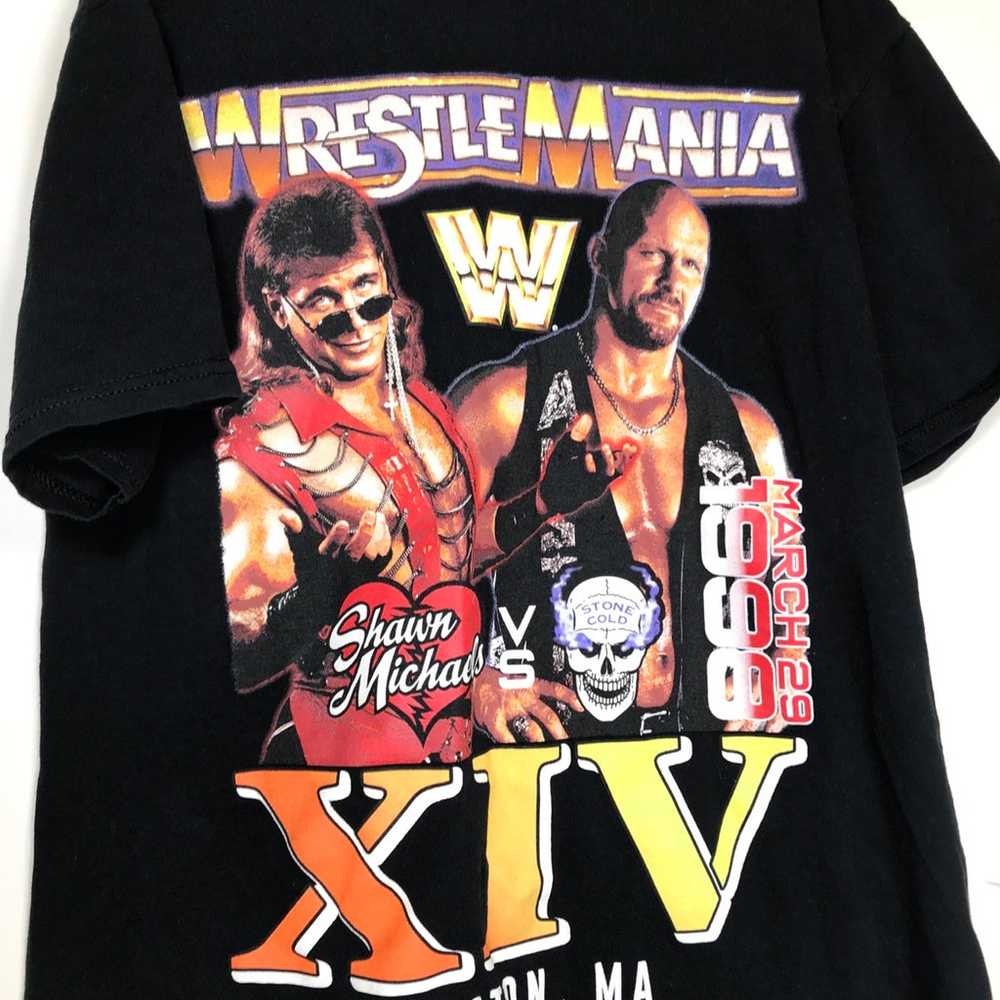 WWE WWF T-Shirt Small WrestleMania XIV Stone Cold… - image 2