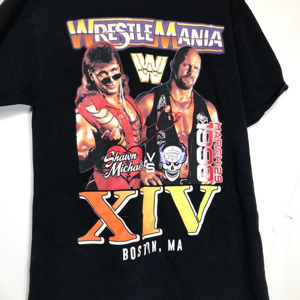 WWE WWF T-Shirt Small WrestleMania XIV Stone Cold… - image 3
