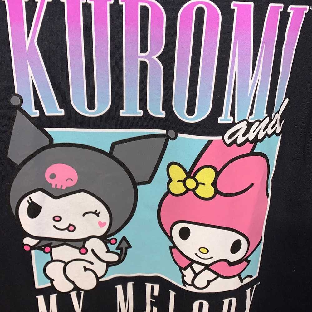 Sanrio My Melody and Kuromi Black Tshirt Mens Sma… - image 2