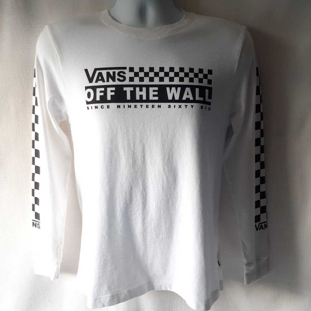 Vans "Off The Wall" men's white long-sleeve graph… - image 1