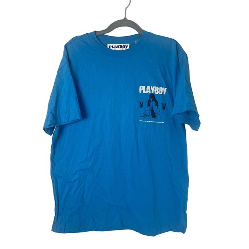 Blue PLAYBOY by Pac Sun 2021 T-Shirt Sz Small 100… - image 2