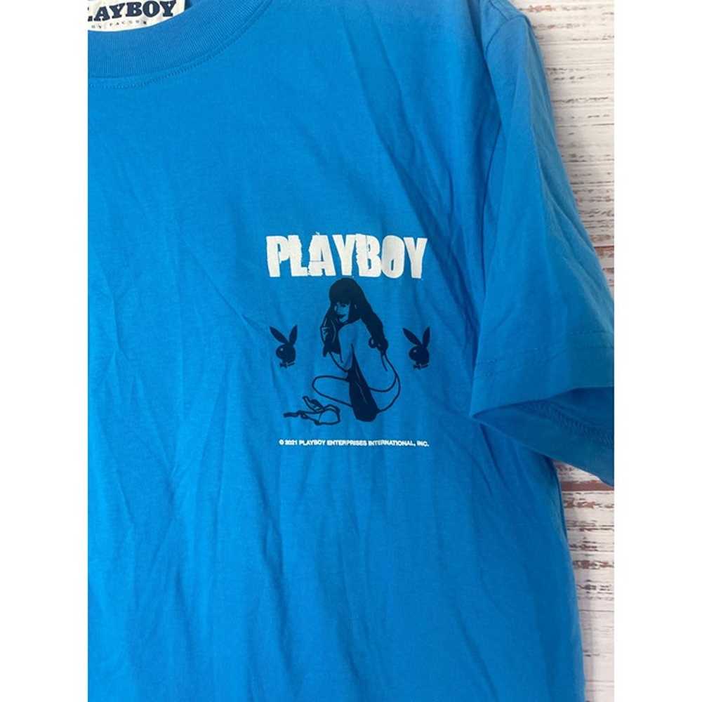 Blue PLAYBOY by Pac Sun 2021 T-Shirt Sz Small 100… - image 3