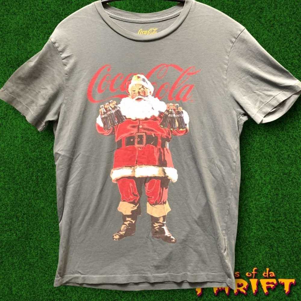 Coca-Cola Christmas T-shirt Size S - image 1