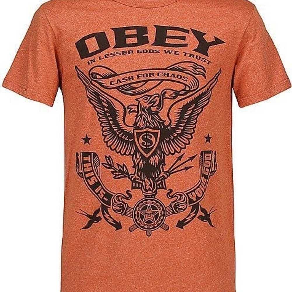 OBEY CASH FOR CHAOS Designs T-Shirt - image 3