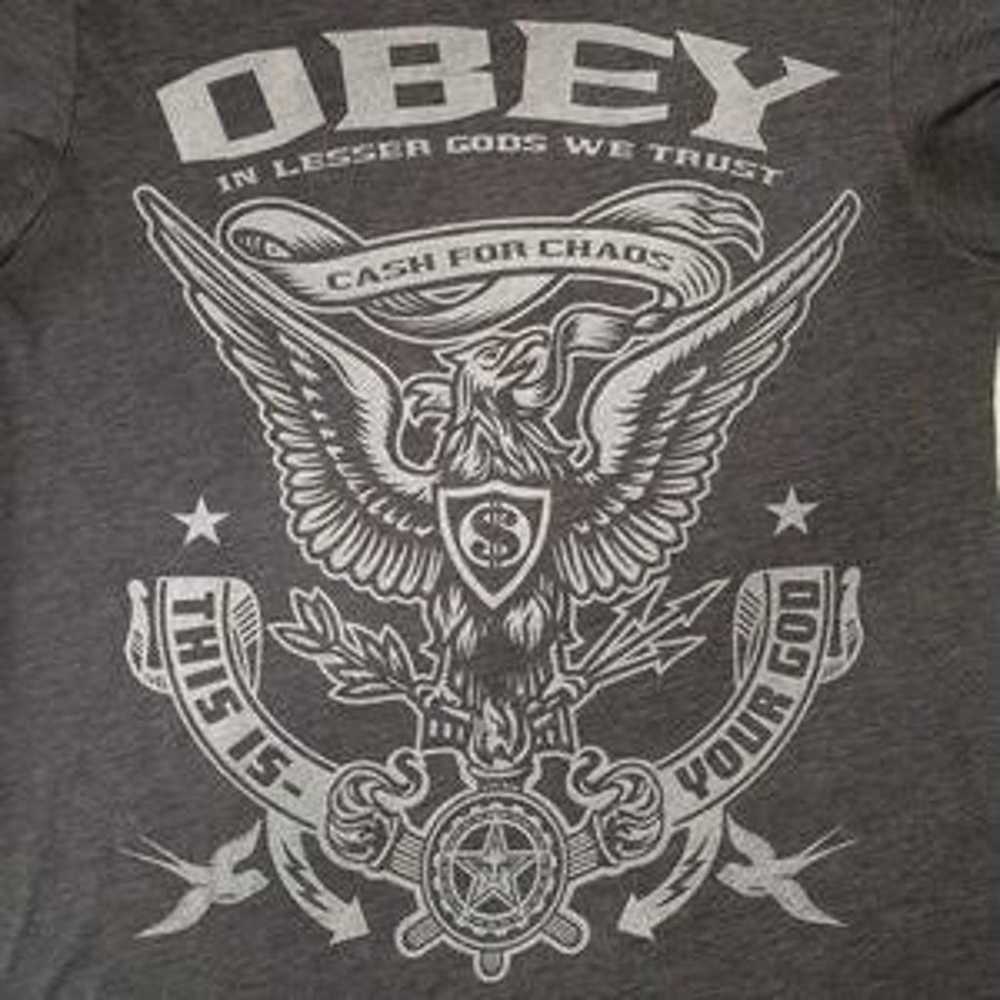OBEY CASH FOR CHAOS Designs T-Shirt - image 4