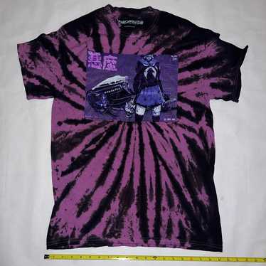 Zombie Makeout Club Purple Tie Dye Men Short Slee… - image 1