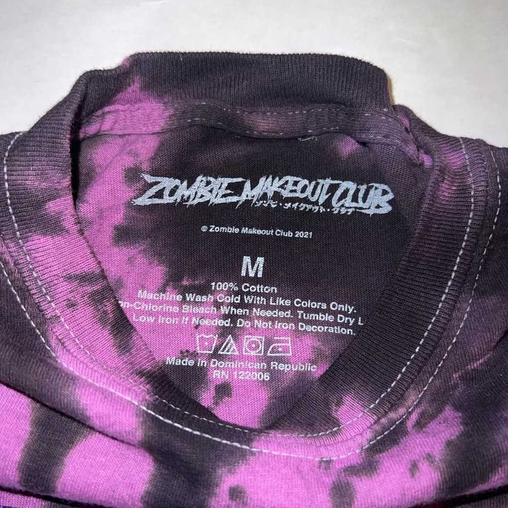 Zombie Makeout Club Purple Tie Dye Men Short Slee… - image 3