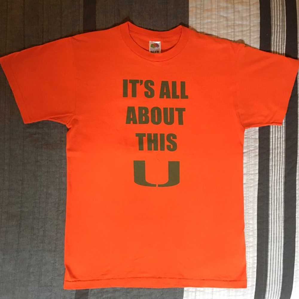 University of Miami football tshirt - image 1