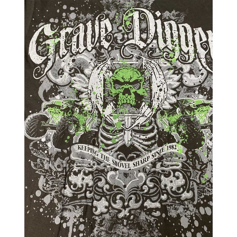 Vintage Grave Digger T Shirt Mens  Small Monster … - image 1
