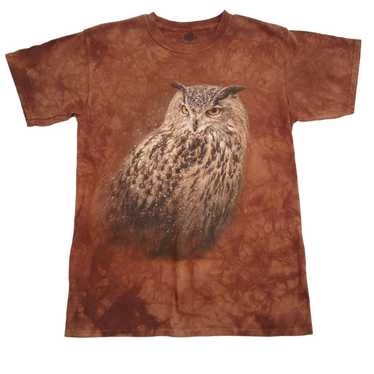 The Mountain Shirt size M, Powerful Owl Brown tie… - image 1