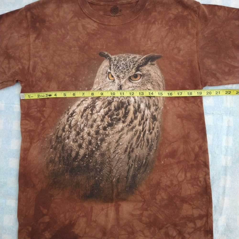 The Mountain Shirt size M, Powerful Owl Brown tie… - image 4