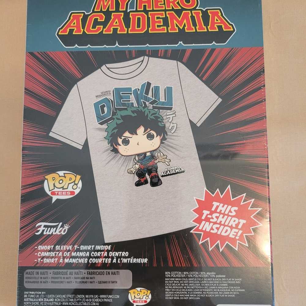 My Hero Academia Pop Tees DEKU T-shirt ( Medium S… - image 4