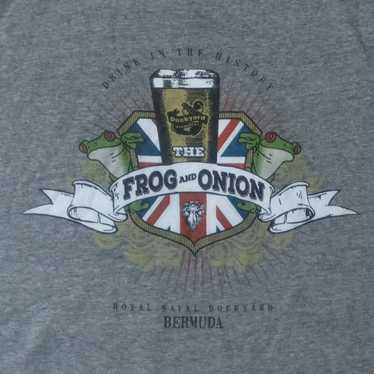 The Frog and Onion Pub t shirt NEW Bermuda Bar Be… - image 1