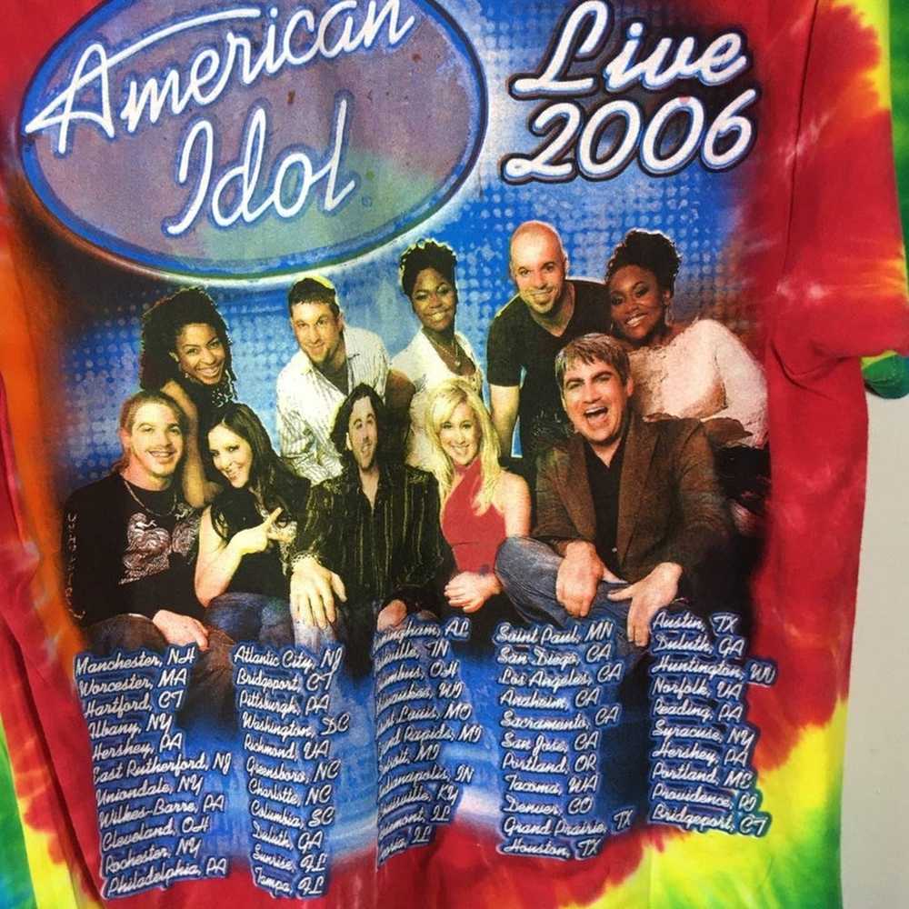 EUC Vintage Live2006 Tie Dye American Idol Graphi… - image 10