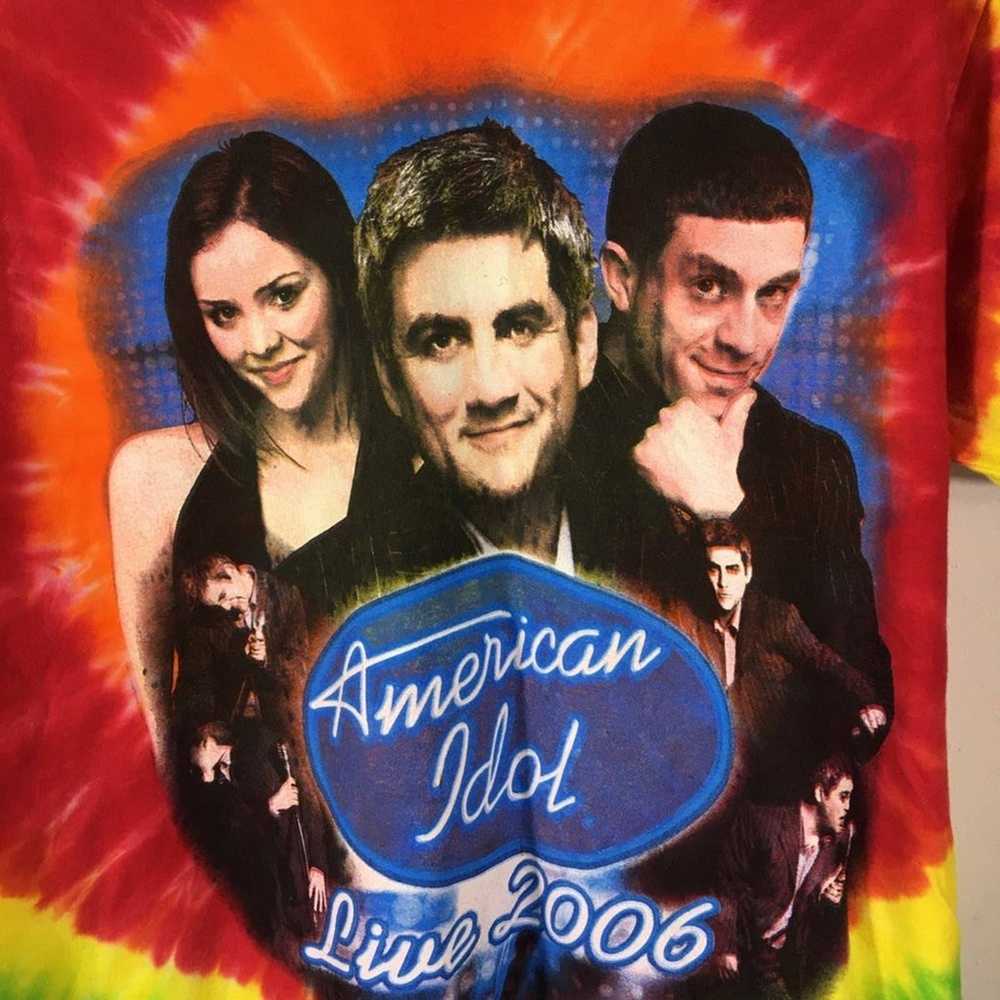 EUC Vintage Live2006 Tie Dye American Idol Graphi… - image 3
