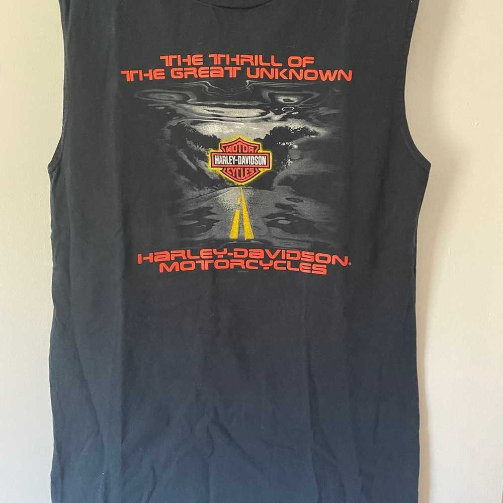 Vintage 80s Harley Davidson Muscle Shirt Florida … - image 1