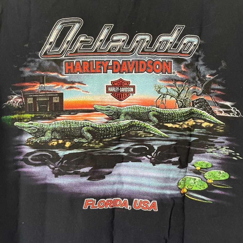 Vintage 80s Harley Davidson Muscle Shirt Florida … - image 4