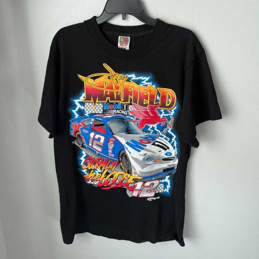 Mens M Vintage NASCAR Jeremy Mayfield Mobil Racin… - image 1