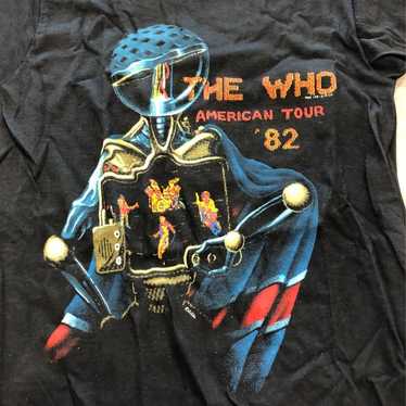 1982 The Who American tour black T-shirt - image 1