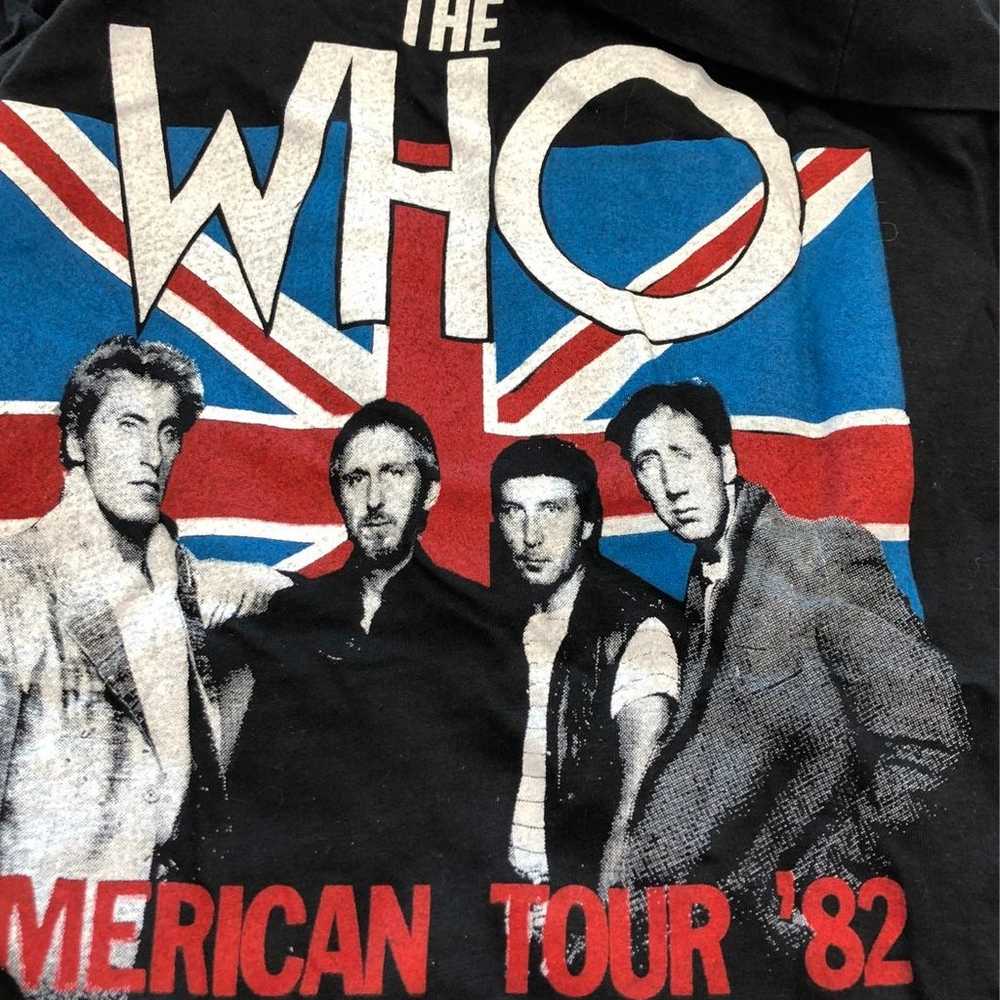 1982 The Who American tour black T-shirt - image 3