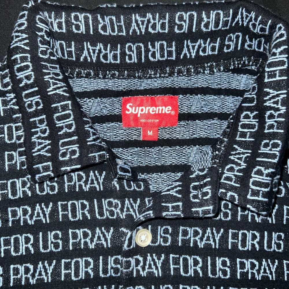 Supreme Pray For Us Jacquard Shirt - image 2