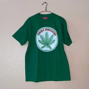 Mishka MNWKA Homegrown Cannabis Leaf logo t shirt… - image 1