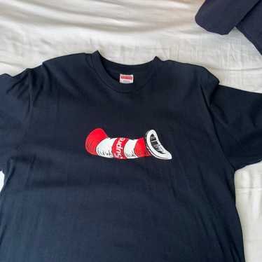 Supreme Cat in the Hat Tee Black