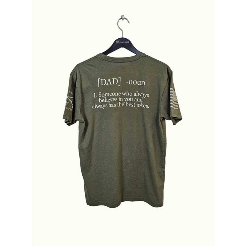 Grunt Style DAD Military Green T-Shirt - image 2